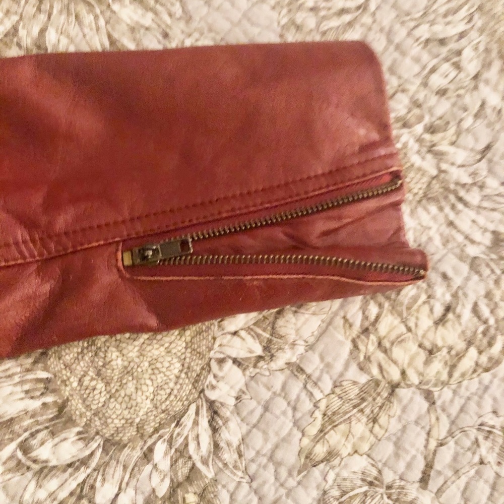 Red Vintage Italian Leather Jacket - Picture 9 of 11